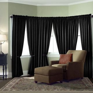 Insulated Home Theater Blackout Drape Pair Panels 84x95