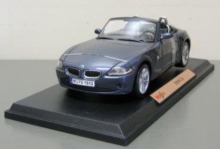 BMW Z4 Diecast Model Car Maisto 1 18 Scale Dark Gray