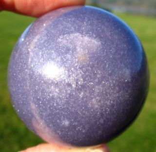 Purple African Lepidolite Gemstone Sphere Crystal Ball