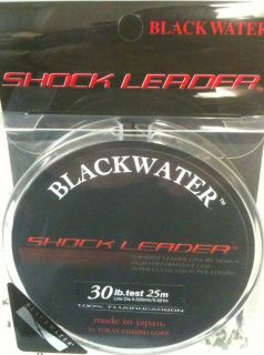 Blackwater Shock Leader Fluorocarbon 30lb x 25meters Toray Very Clear 