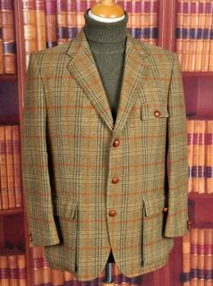superb vintage bladen saxony tweed norfolk jacket 42