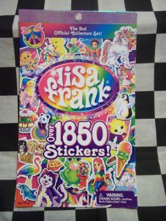 2nd official collectors set lisa frank sticker book 1850 stickers new 