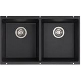 Blanco 516322 Undermount Equal Double Bowl Kitchen Sink Anthracite 