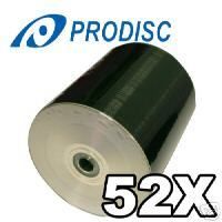 1000 Spin x 52x Inkjet Silver Hub Printable Blank CD R