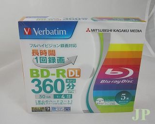 Verbatim Bluray Dual Layer Blu Ray HD DVD BD R 50GB★