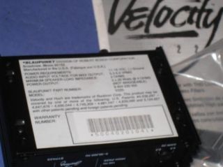 Blaupunkt Velocity V220 2X20W Channel Amplifier 11M