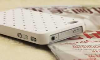 New White Star Bling Crystal Rhinestone Plastic Hard Case Cover iPhone 