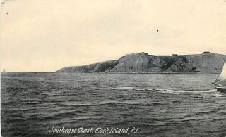 RI Block Island Southeast Coast Circa 1906 Early T8115