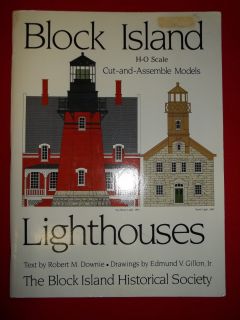 Block Island Rhode Island Lighthouse Model Cut Out Book