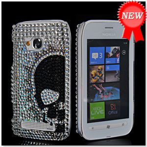 Bling Rhinestone Crystal Case Cover Screen Protector for Nokia Lumia 
