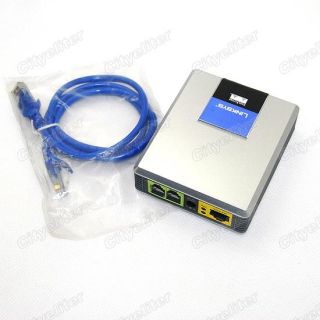 Linksys SPA2002 Phone adapter VoIP Gateway SIP ATA Two voice