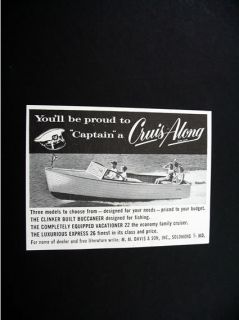 Cruis Along Cruiser Boat Boats Motor Power 1955 Ad