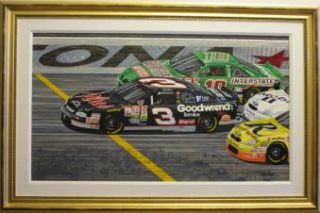   1998 Daytona 500 Original Painting by Rick Rush Bobby Labonte