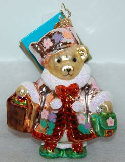 Retired Radko Bloomies Pink Pop Muffy Christmas Ornament 