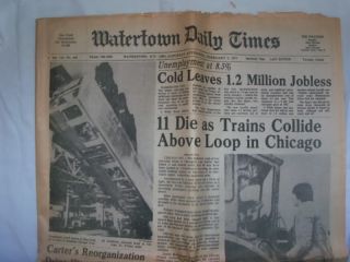 1977 Blizzard Gas Crisis Historical News Paper Lot Ads