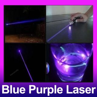 Super Ray Lazer Violet Purple Blue Laser Pointer Pen 5mW Beam 405nm 