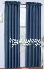   42 x 84 Panel Blackout Drape Curtain Color Denim Blue NIP
