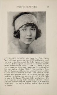 1925 Colleen Moore Monte Blue Silent Film Movie Actor Original 