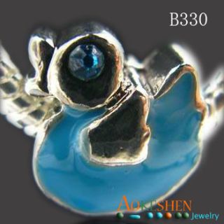 Blue Duck European Bead Charm Fit Bracelet B330