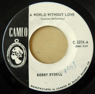 Bobby Rydell 7 Vinyl LP Single A World Without Love Our Faded Love 