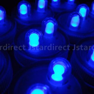 10 Super Bright Dual LED Submersible Wedding Vase Tea Lights Waterpf 