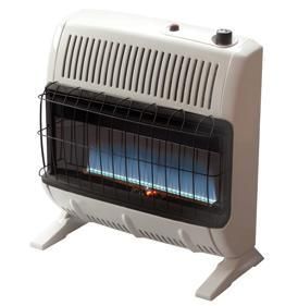 30K Vent Free Blue Flame Nat Gas NG Wall Space Heater
