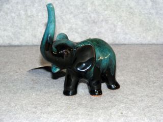 Blue Mountain Pottery Elephant Trunk Up Figurine