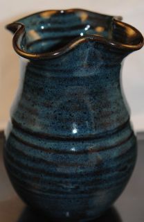 Beautiful North Carolina Traditions? Pottery Bolick Blue Vase