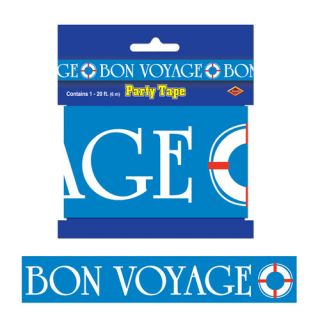 wave bon voyage in style a long length of party tape printed