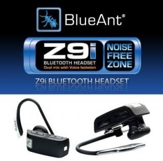 BlueAnt Z9i Blue Ant Bluetooth Headset Black Excellent Condition All 