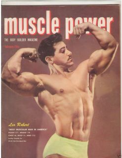 Vintage Muscle Power Bodybuilding Fitness Magazine Leo Robert 2 51 