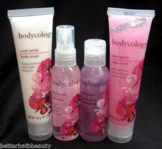 Bodycology Sweet Petals 4 Piece Bath Gift Set