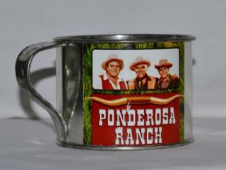Vintage Ponderosa Tin Cup Bonanza Cartwrights Nevada