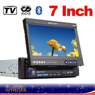   Motorized Car 1Din 7 LCD TV Touchscreen Bluetooth DVD Player