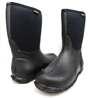 BOGS CLASSIC MID 61142 Waterproof Rain Snow Boots Pull On Mens Shoes 