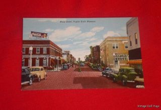 Vintage 50s Main Street Poplar Bluff Missouri Postcard