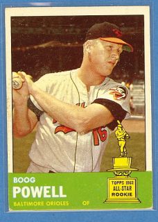  1963 Topps Baseball Boog Powell Card 398