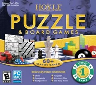 Hoyle Puzzle Board Games New PC XP Vista Win 7 SEALED 705381143109 