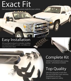 Running Boards 2002 Exact Fit Chevy Silverado 2500 Factory Style 