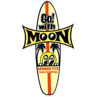 Mooneyes Vintage Surf Board Surfboard Sticker Stickers Decal VW camper 