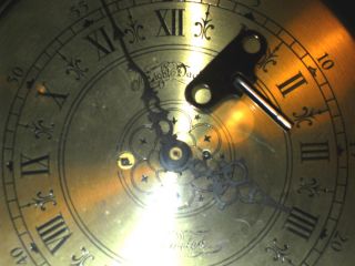 Bollenbach Barrington Il USA Jeweled key wind up wall clock Elgin 