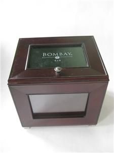 Bombay Company Mahogany Wood Photo Picture Storage Albums Box Chest 