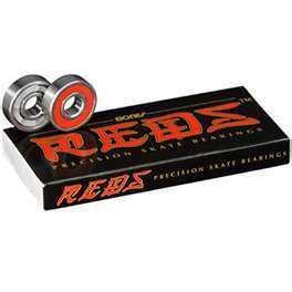 Skateboard BONES REDS 8mm (SINGLE SET 8pcs) BEARINGS 608 INLINE SKATE 