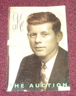 RARE JFK Auction Card Robert L White Collection
