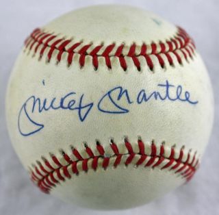   Mantle Signed Authentic OAL Bobby Brown Baseball UDA UDC18290