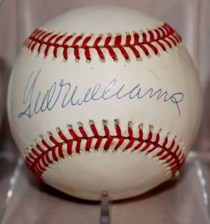    Williams Signed Autograph American League Bobby Brown Baseball W COA