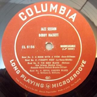 bobby hackett jazz session columbia cl 6156 us 1951
