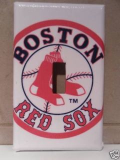 Boston Red Sox Single Light Switch Cover Jersey Cards