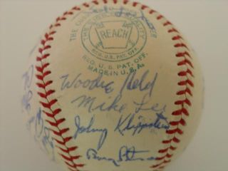 1960 Cleveland Indians Team Signed OAL Baseball 26 Signed Joe Gordon 