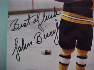 Boston Bruins Autographs Book Bobby Orr Johnny Bucyk Fred Stanfield 